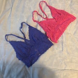 Victoria’s Secret Lace Bralette 2 pk M